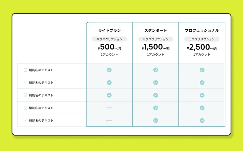 プランカード＋機能表デザイン2